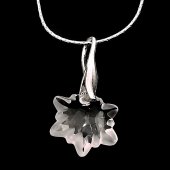 Colier cu pandantiv Swarovski® Floare de Colt Crystal si Argint 925
